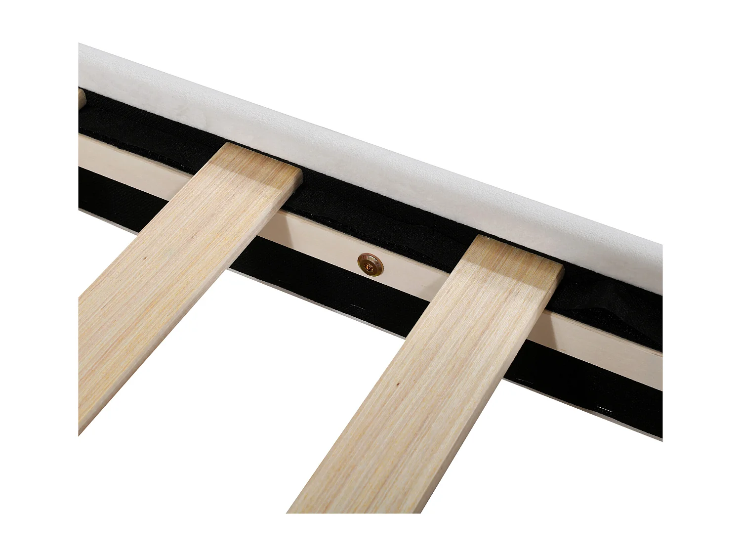 Lit enfant 90x200cm avec Dossier et accoudoirs Sommier à lattes en blanc pour enfants et adolescents