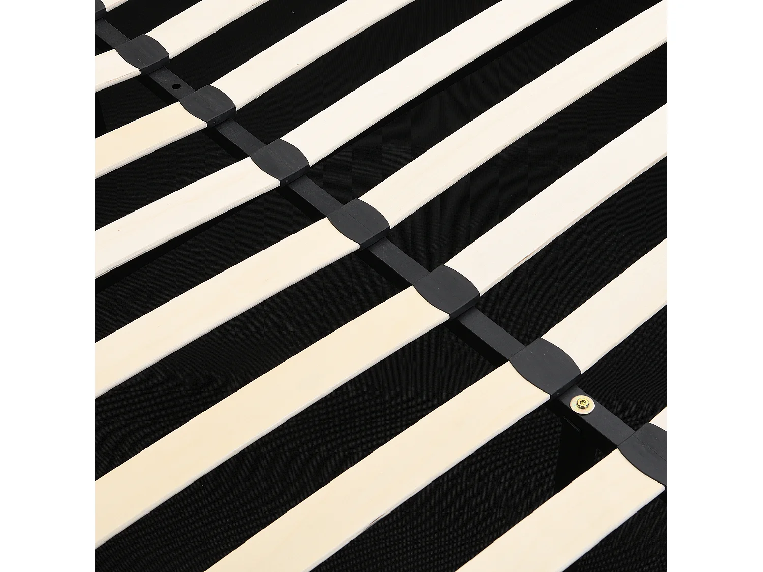 Lit coffre 160x200 cm avec sommier - tête de lit capitonnée avec LED et USB - similicuir - gris (sans matelas)