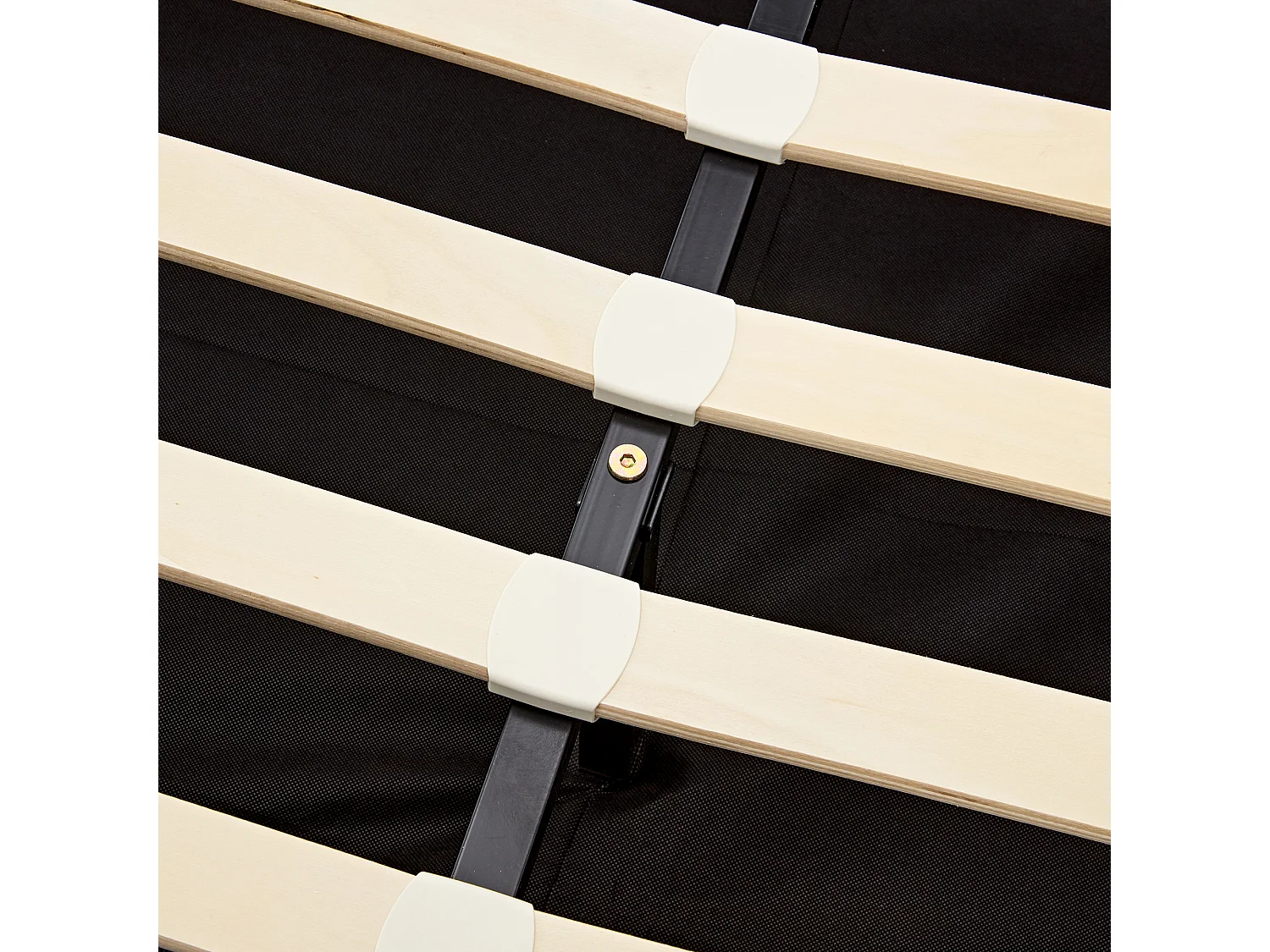 Lit coffre 160x200 cm avec sommier - tête de lit capitonnée avec LED et USB - similicuir - noir (sans matelas)