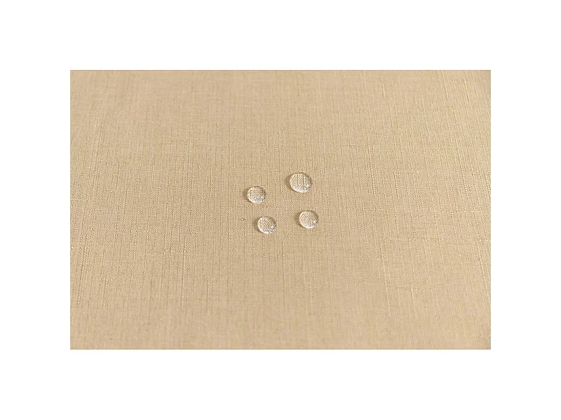 Nappe antitache unie carrée Beige 180 x 180 cm
