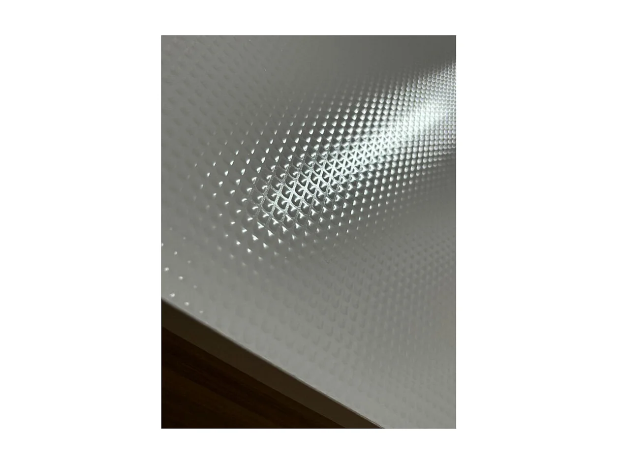 Buffet 5 Portes 9 Niches Chêne et Blanc Ecru MELISSA L 91.5 H 176 P 36.3 cm