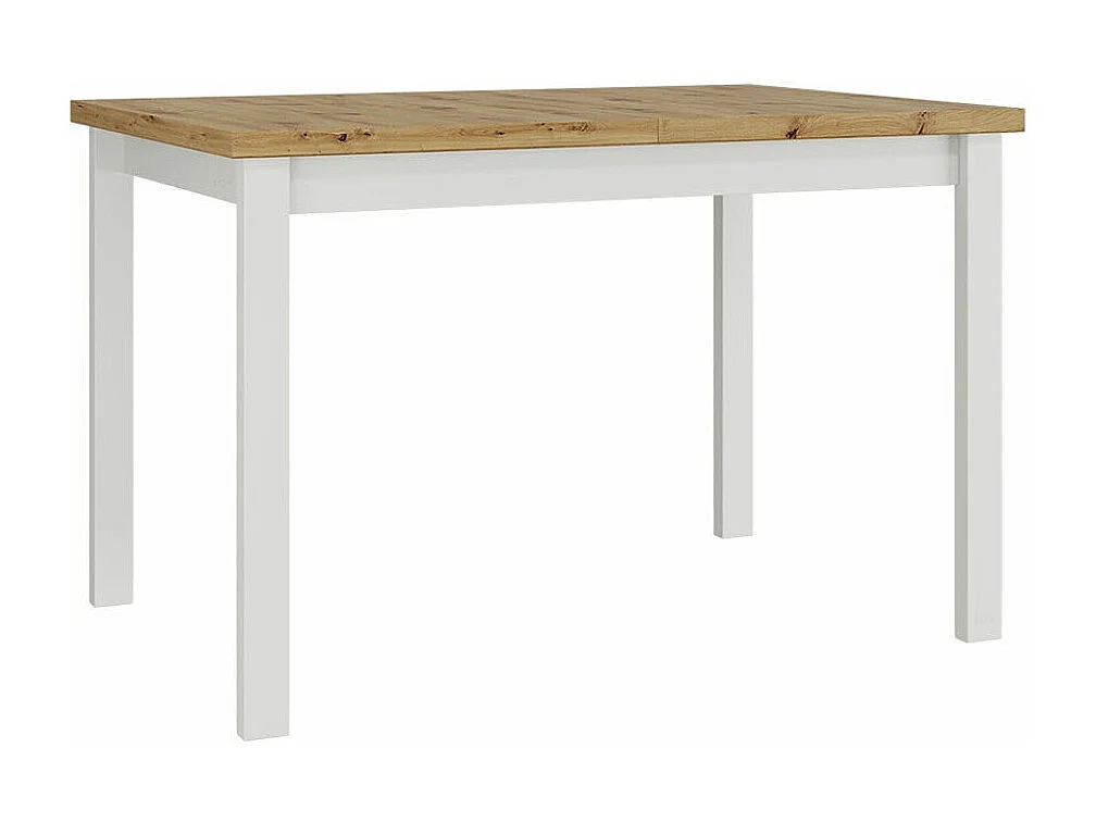 Table Victorville 125, Chêne Artisan|Blanc, 78x80x120cm, Disponible, Stratifié, Bois