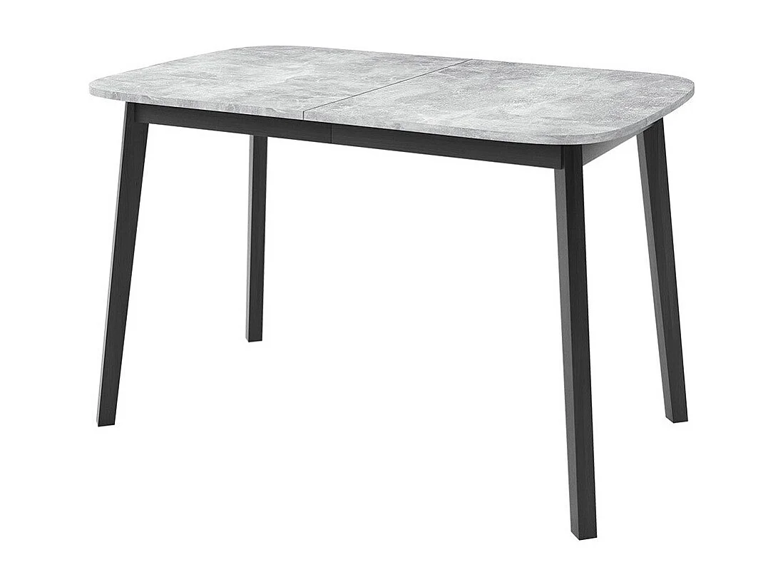 Table Edmond 110, Marbre gris|Noir, 77x80x130cm, Disponible, Stratifié, Bois