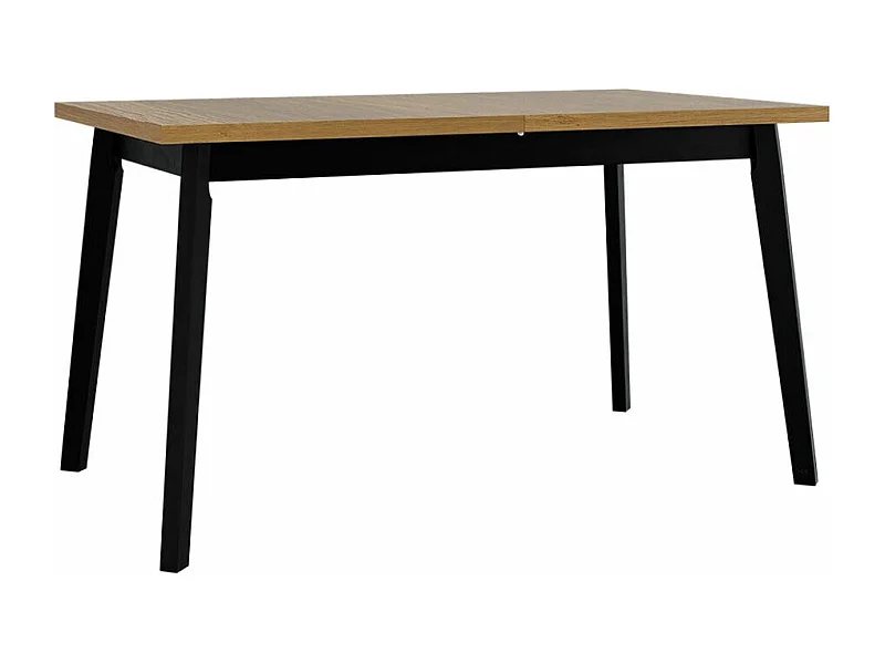Table Victorville 129, Grandson chêne|Noir, 75x80x140cm, Disponible, Stratifié, Bois