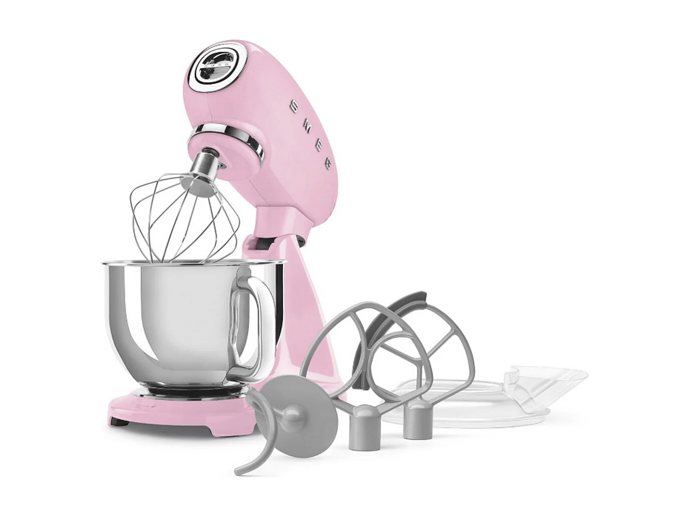 Smeg Robot pâtissier multifonctions 4.8l 1000w cadillac rose - SMF05PKEU
