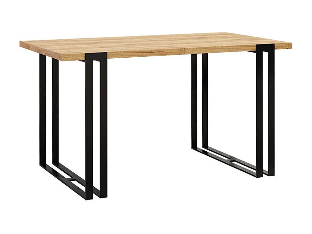 Table Comfivo 179, Marron|Noir, 76x80x140cm, Disponible, Stratifié, Métal