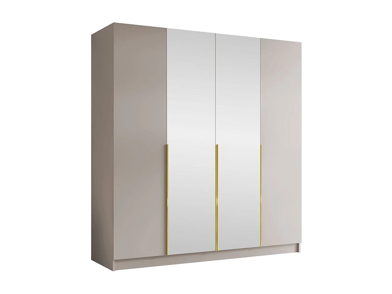 Armoire Closico Navor II, Doré|Cachemire, 215x200x58cm