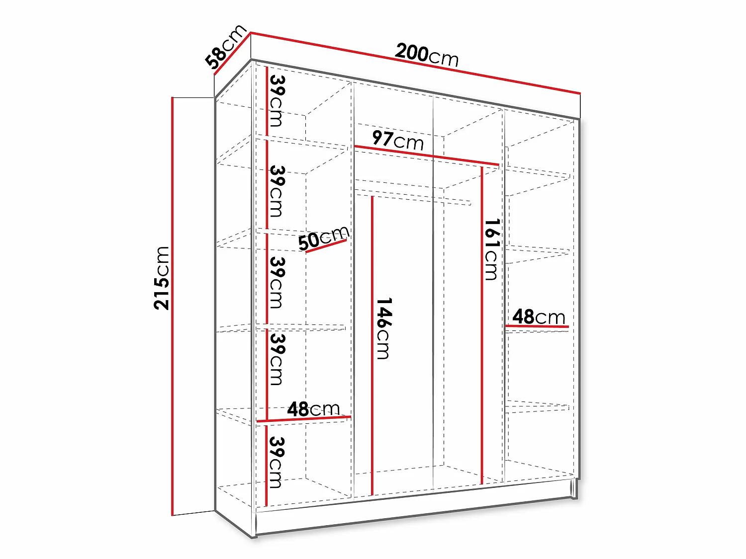 Armoire Closico Navor II, 22x20x6cm