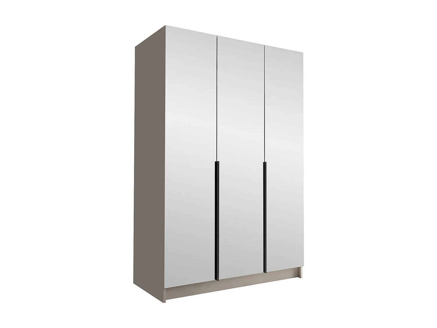 Armoire Closico 196, Cachemire|Noir, 215x150x58cm, Portes d'armoire: Avec des charnières