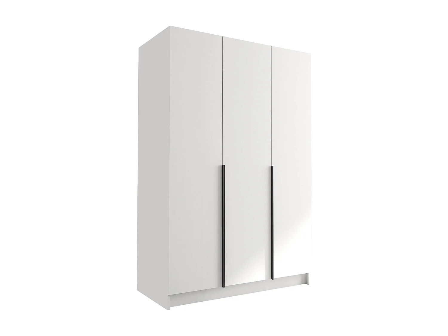 Armoire Closico Decoron I, Noir|Blanc, 215x150x58cm