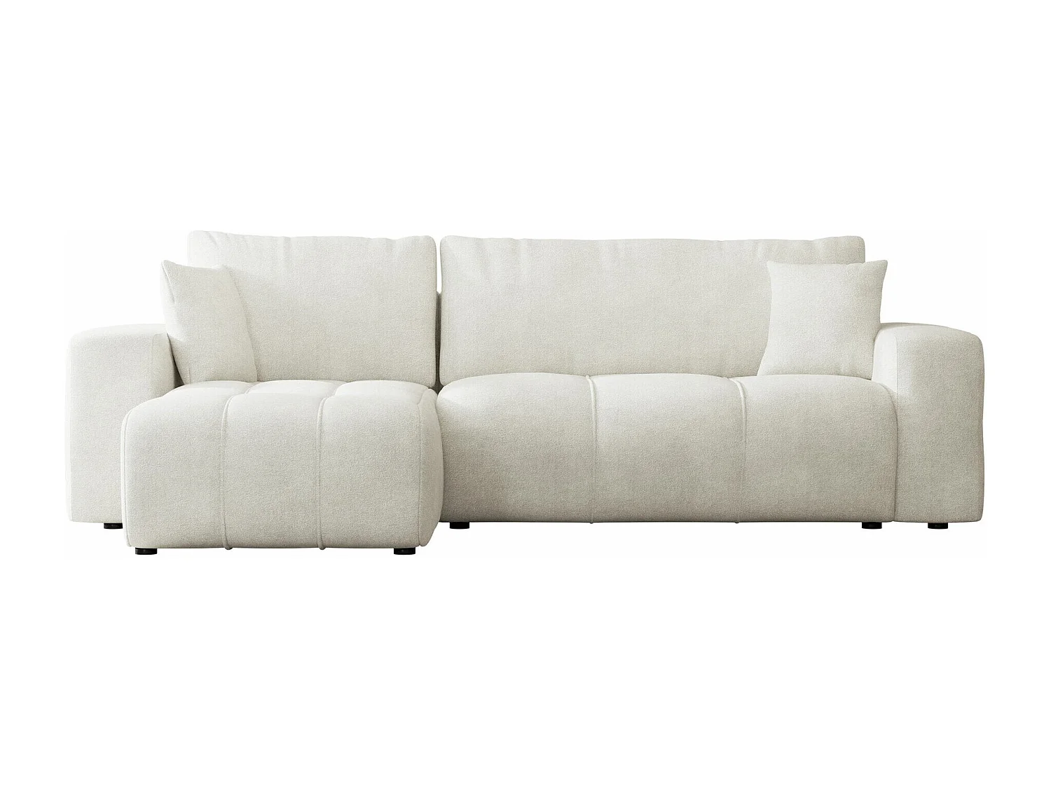 Canapé d'angle Comfivo 361, Brun clair, Disponible, 244x145x82cm