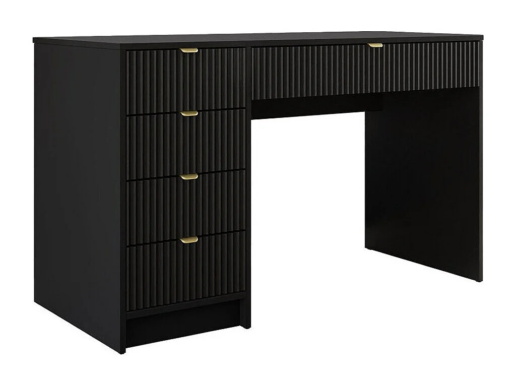 Bureau Comfivo Papilio, Avec tiroirs, Nombre de tiroirs: 5, 76x120x55cm, Noir
