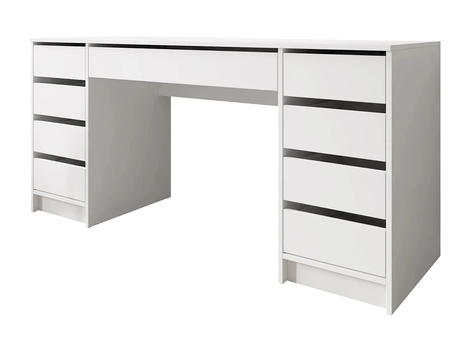 Bureau Comfivo Terros II, Avec tiroirs, 76x154x55cm, Blanc