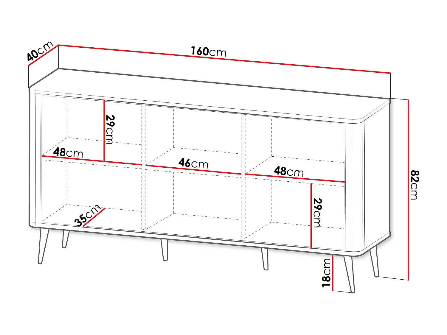 Buffet Lufela 106, Cachemire|Marbre gris, 82x160x40cm, Stratifié|MDF