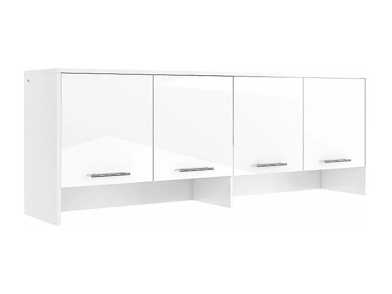 Buffet Concept Pro Lenart Levfere 161, Blanc|Blanc brillant, 78x215cm46cm, Stratifié