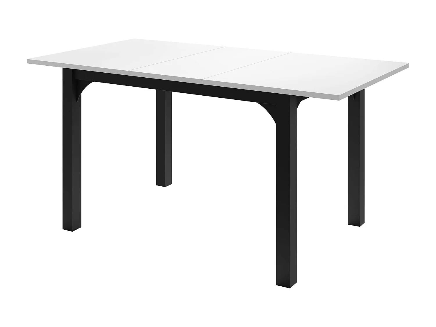 Table Oswego 135, Marbre blanc|Noir, 76x80x120cm, Disponible, Stratifié, Métal