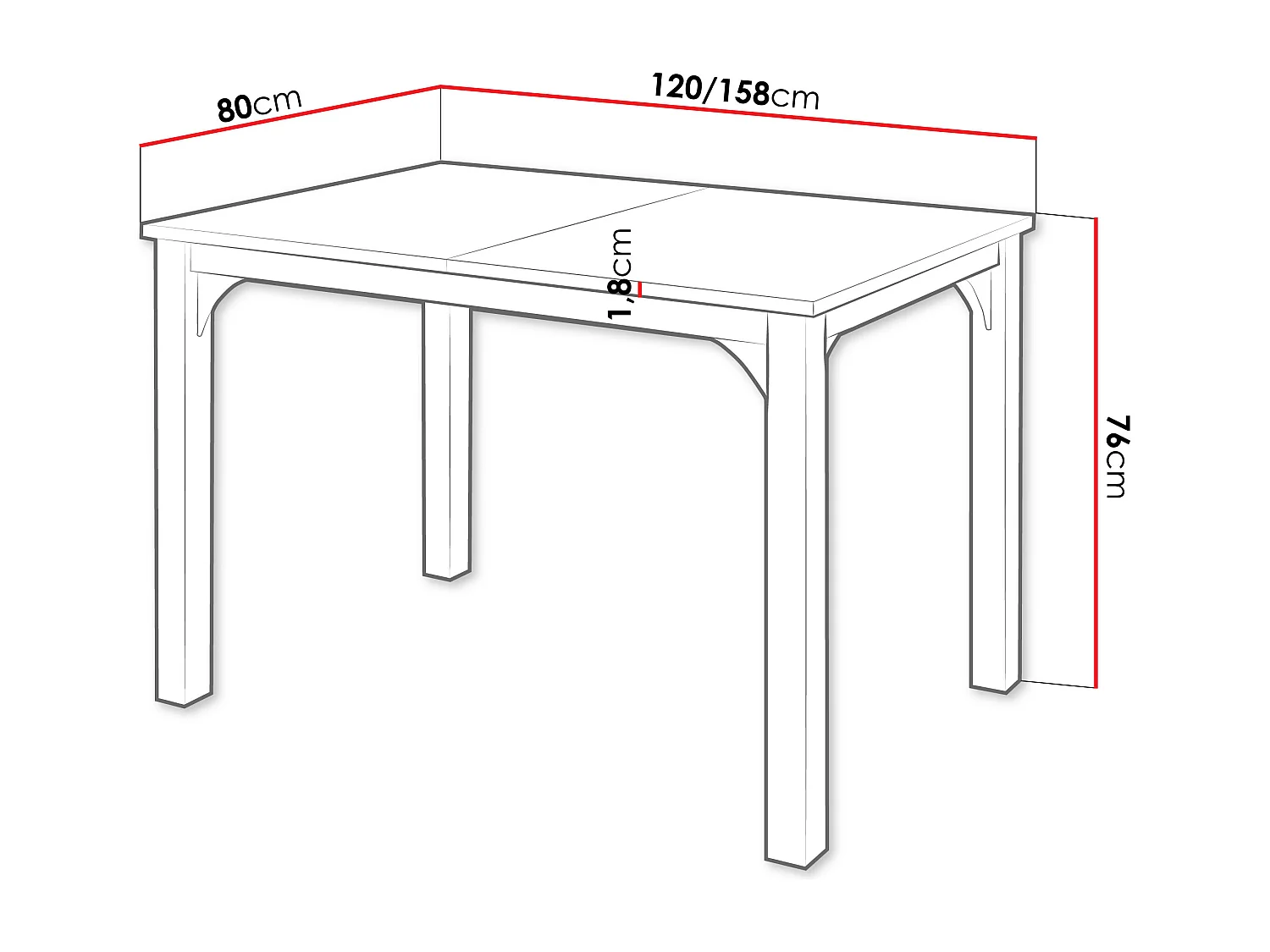 Table Oswego 135, Marbre blanc|Noir, 76x80x120cm, Disponible, Stratifié, Métal