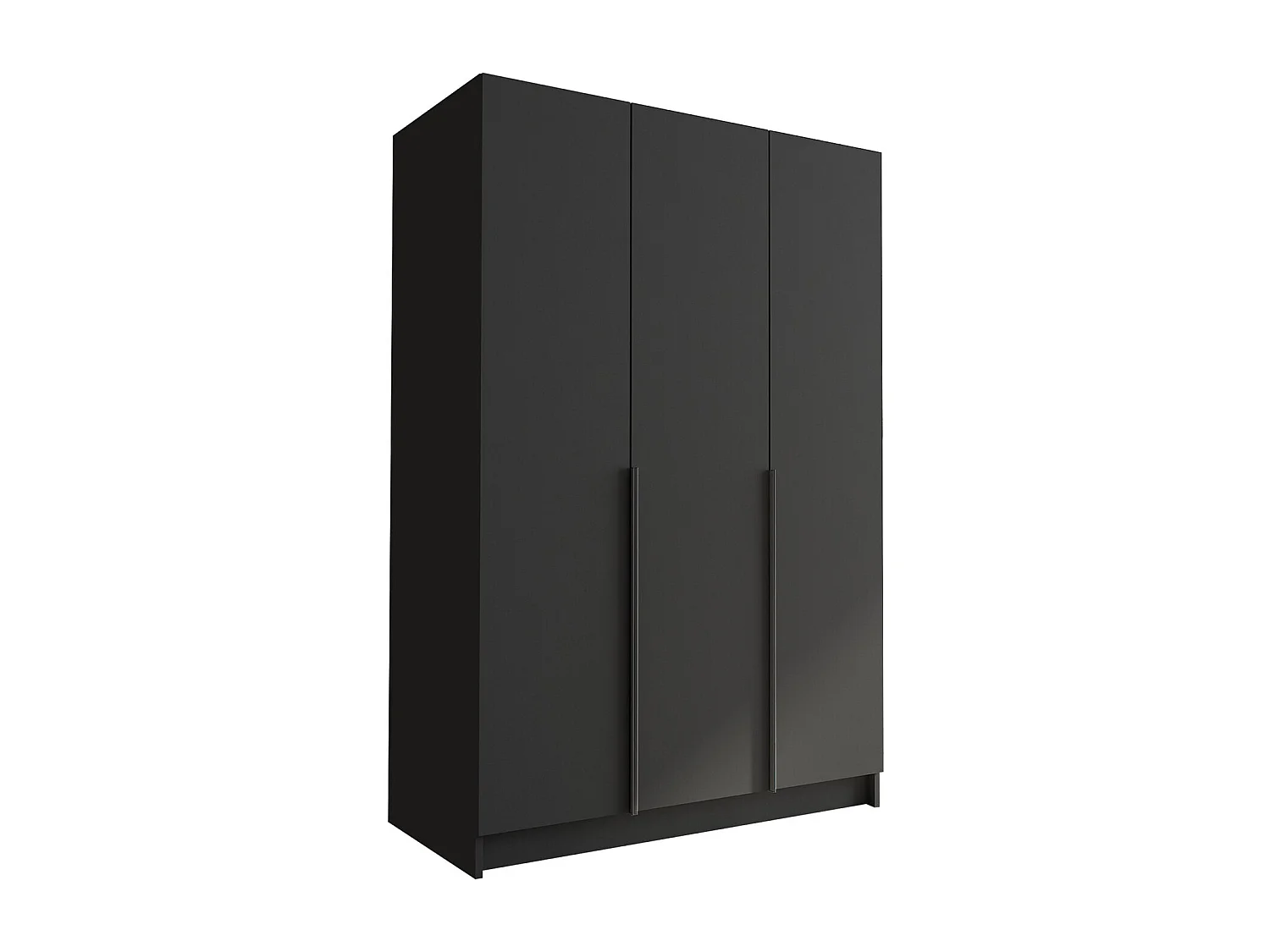 Armoire Closico 198, Noir, 215x150x58cm, Portes d'armoire: Avec des charnières