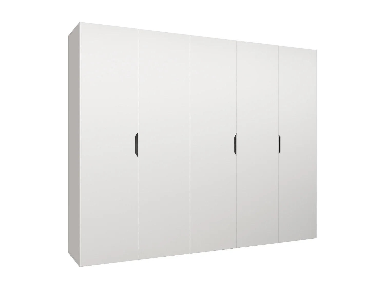 Armoire Hartford 515, Blanc, 202x250x50cm, Portes d'armoire: Avec des charnières