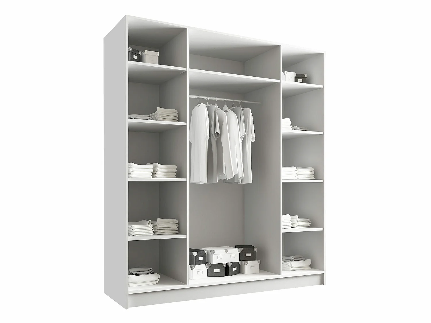 Armoire Closico Navor I, Nombre d'étagères: 9, 22x20x6cm