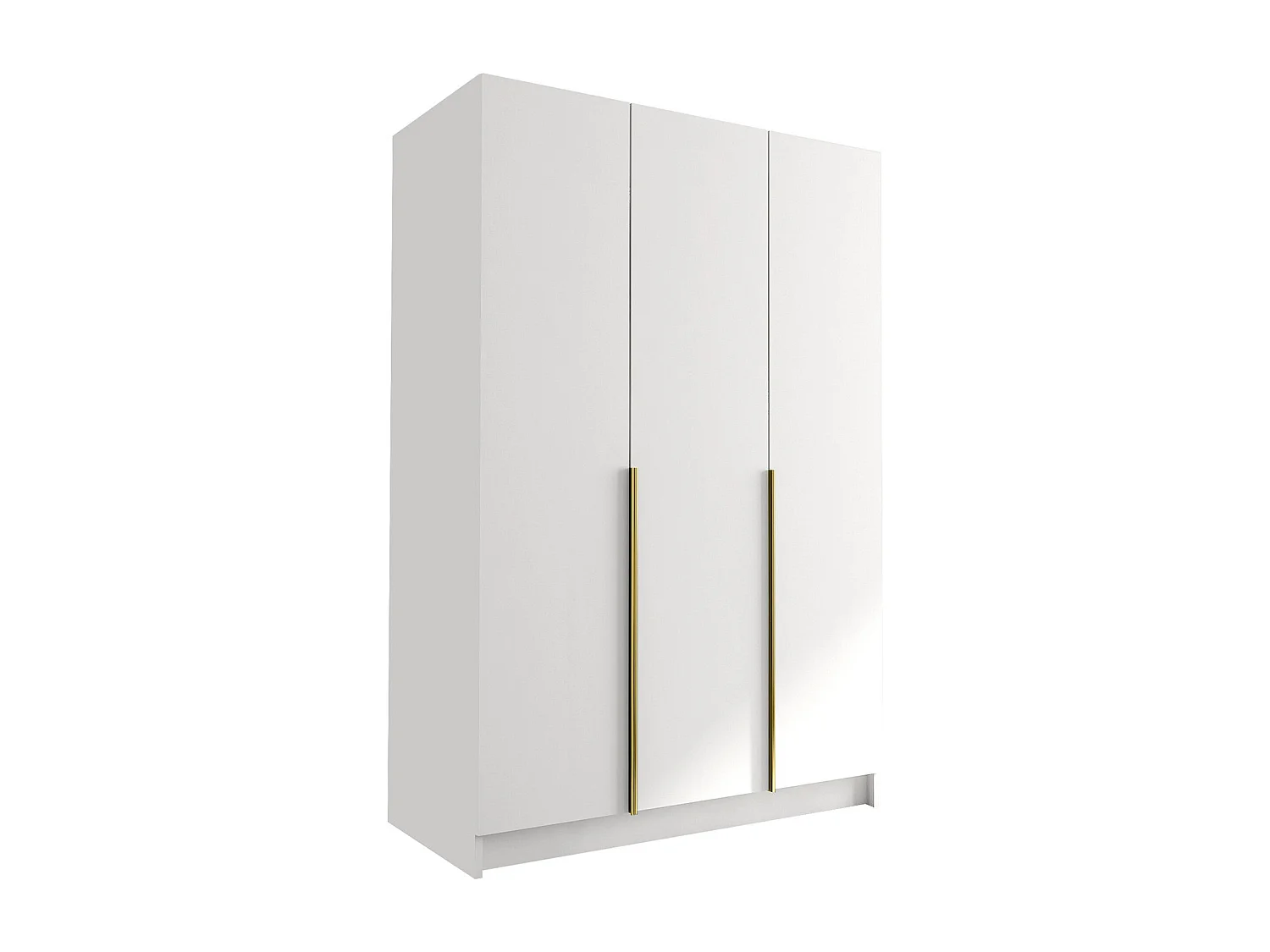 Armoire Closico Decoron I, Doré|Blanc, 215x150x58cm