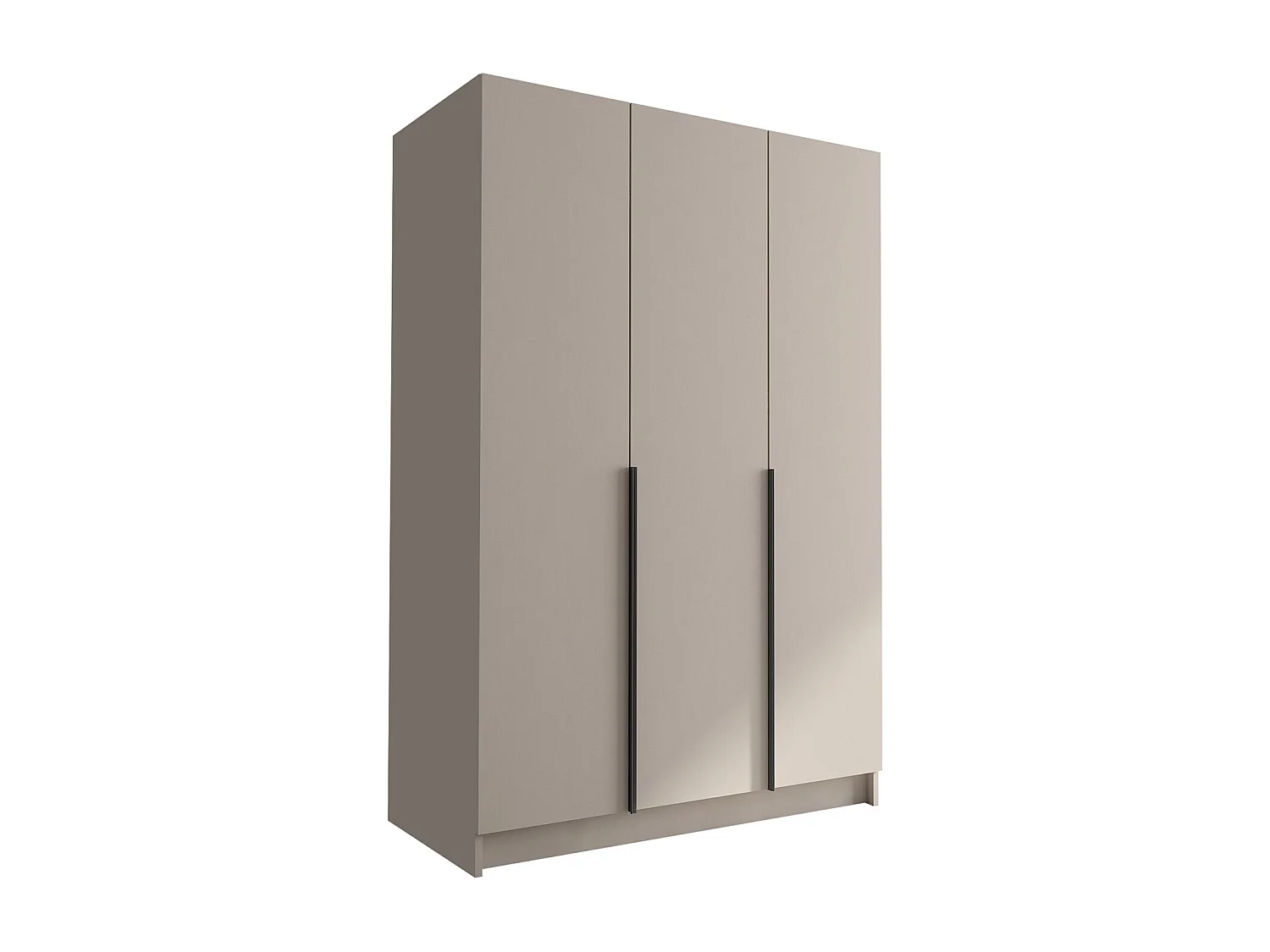 Armoire Closico 198, Cachemire|Noir, 215x150x58cm, Portes d'armoire: Avec des charnières