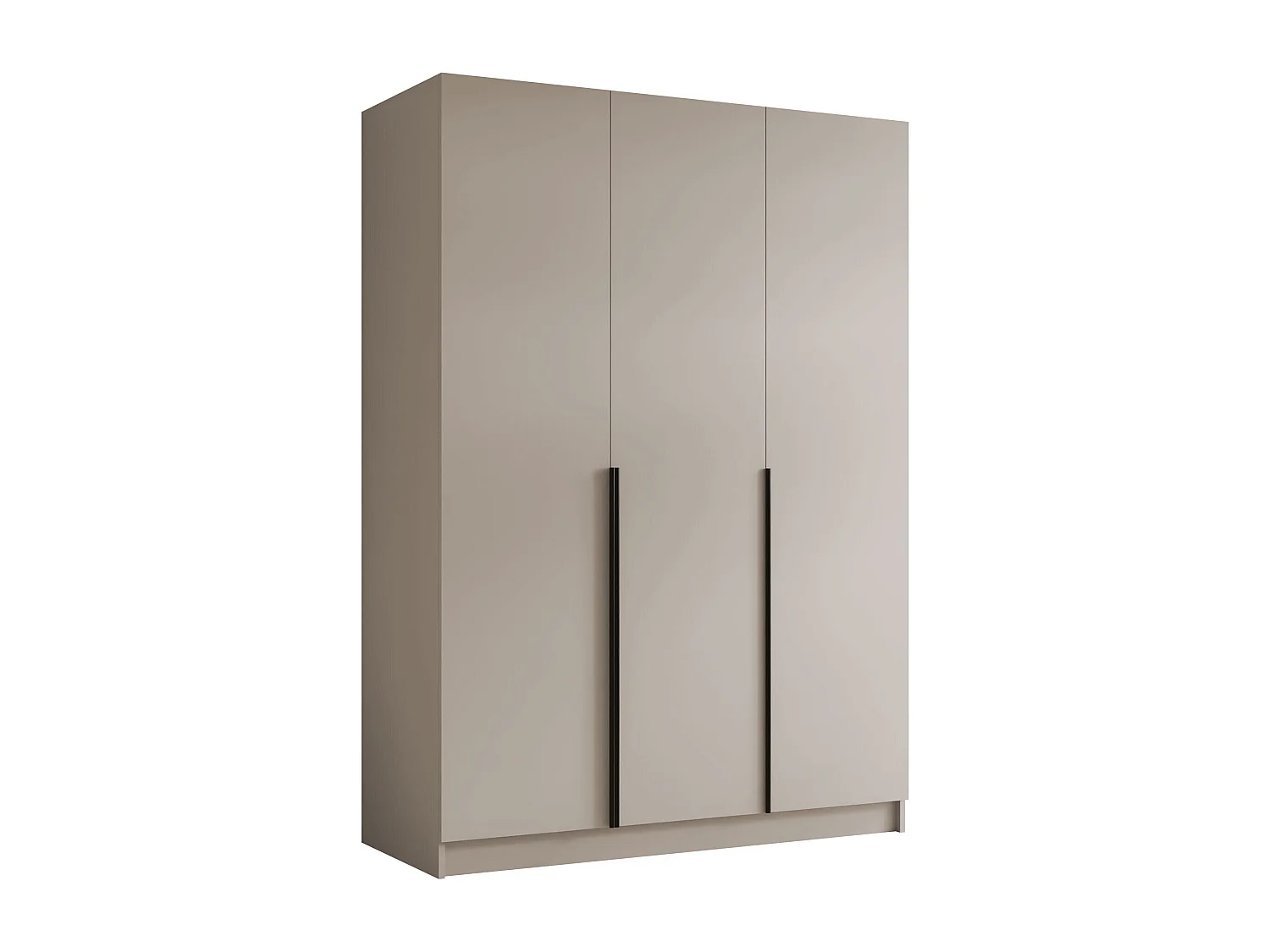 Armoire Closico Decoron I, Cachemire|Noir, 215x150x58cm