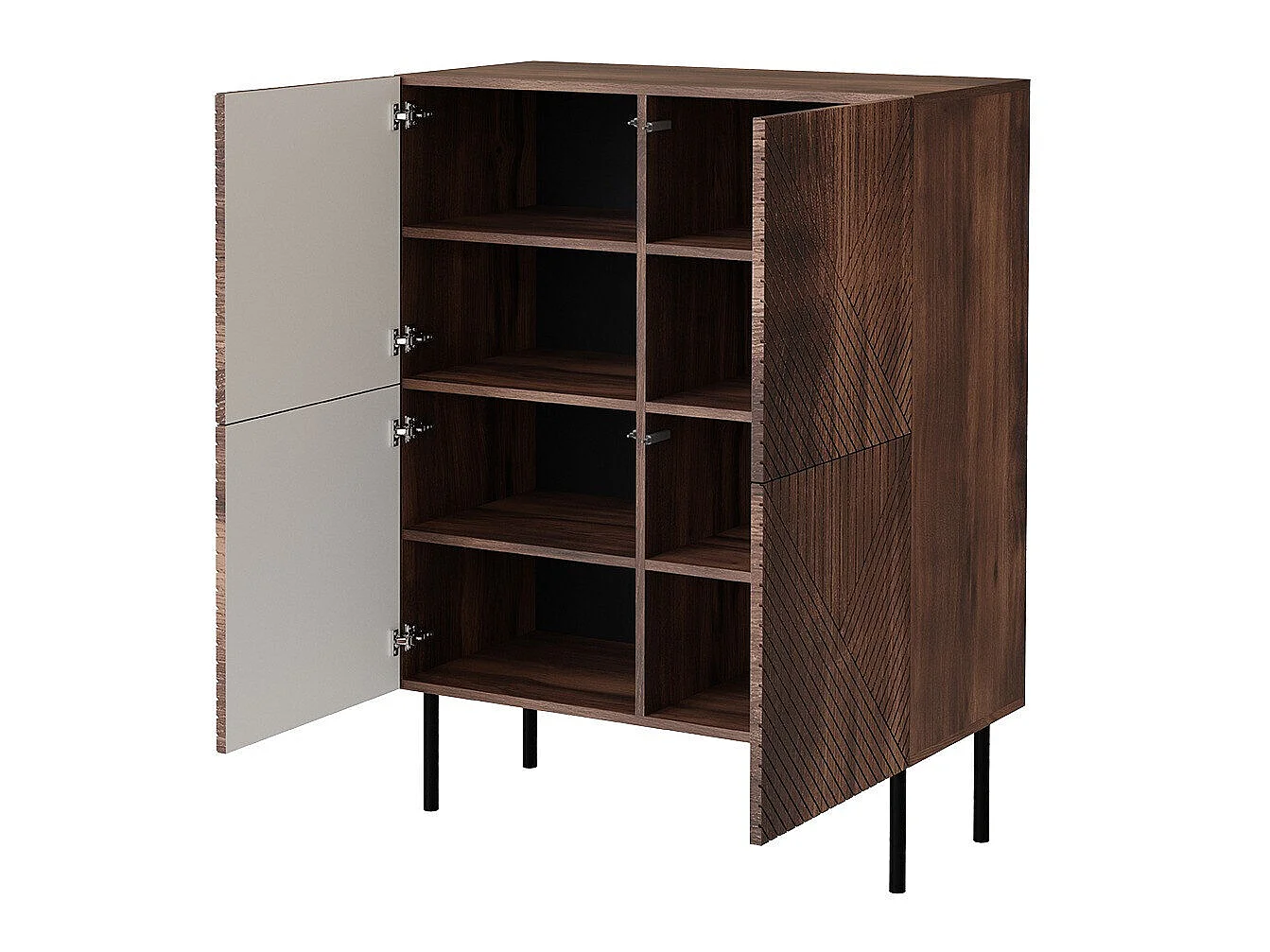 Buffet Doctrina I, Le nombre de portes: 2, Stratifié, 12x9x4cm