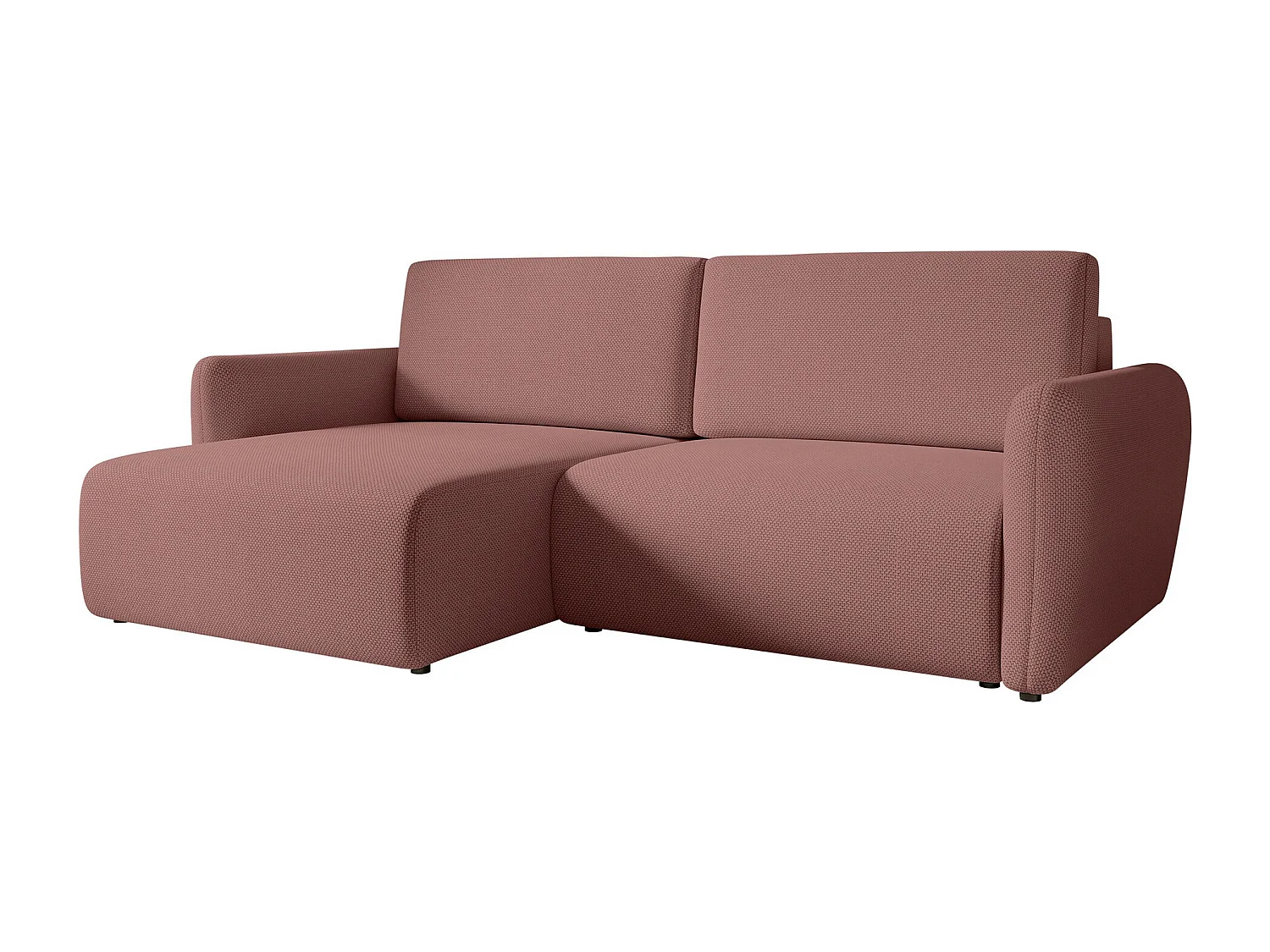 Canapé d'angle Temple 131, Rose, Disponible, 234x140x81cm