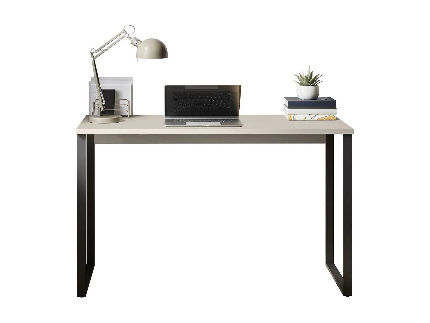 Bureau Delruvi 107, 77x125x55cm, Noir|Cachemire
