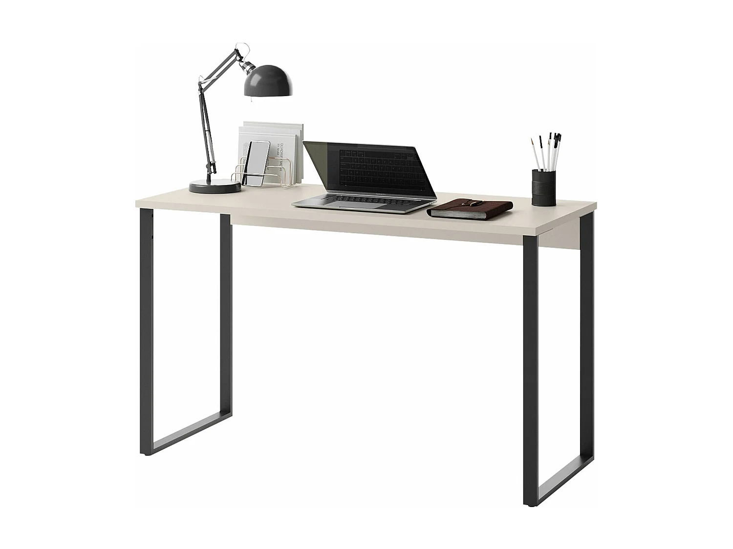 Bureau Delruvi 107, 77x125x55cm, Cachemire|Noir