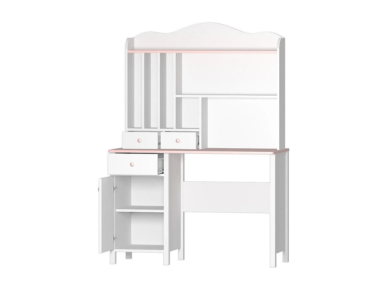 Bureau Elblive 102, Avec des portes|Avec tiroirs, Le nombre de portes: 1, 75x110x52cm