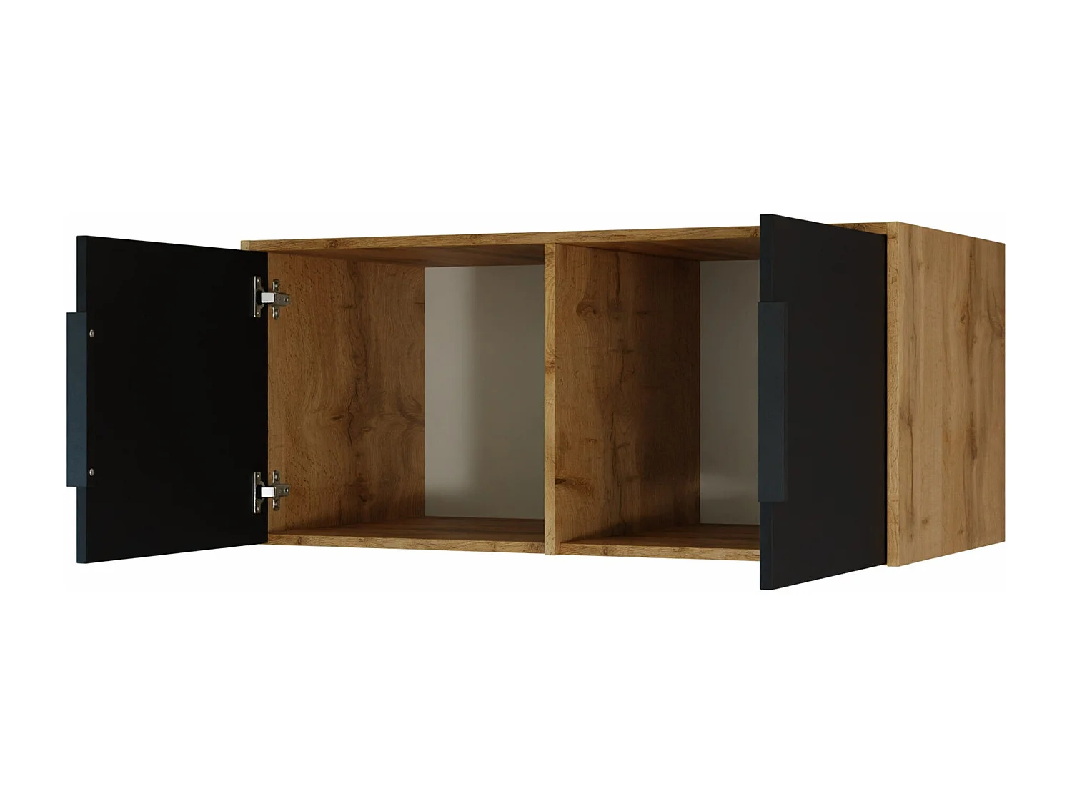 Buffet Enolevo 103, Chêne wotan|Blanc, 45x100x58cm, Stratifié