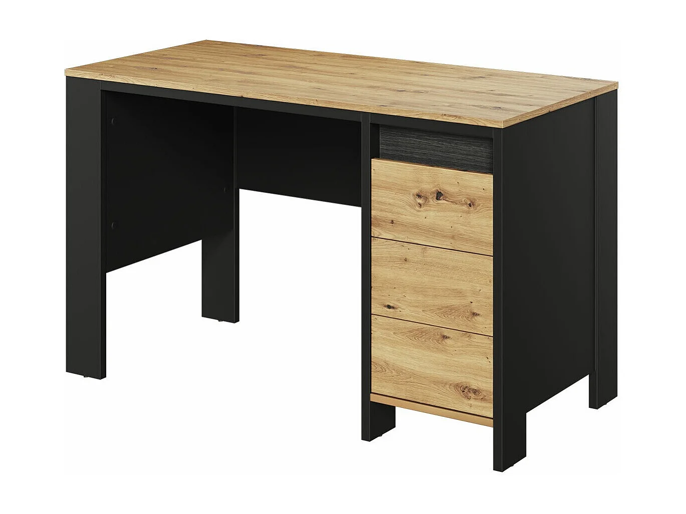 Bureau Lomsevu 104, Avec des portes|Avec tiroirs, Le nombre de portes: 1, 76x122x58cm