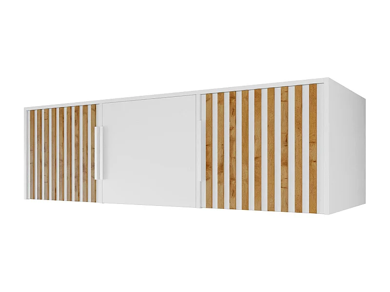 Buffet Enolevo 105, Blanc|Chêne wotan, 45x150x58cm, Stratifié