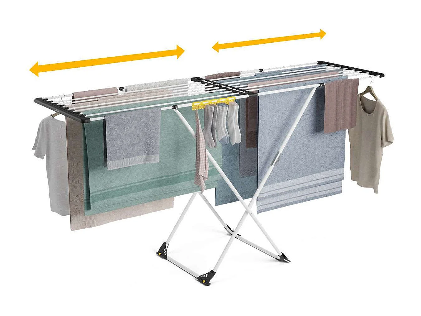 Tendedero Plegable  Expansion V25 Blanco - Newlux