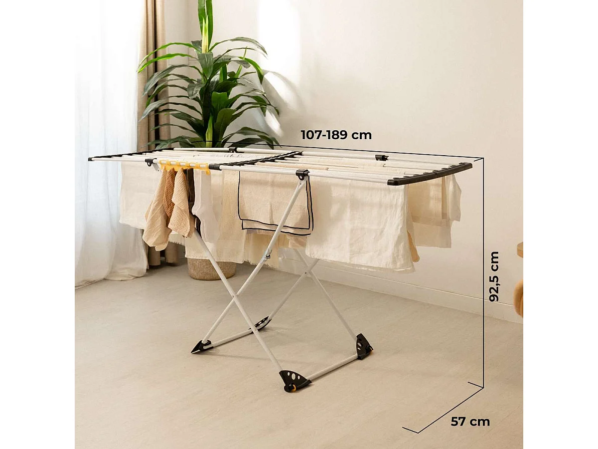 Tendedero Plegable  Expansion V25 Blanco - Newlux