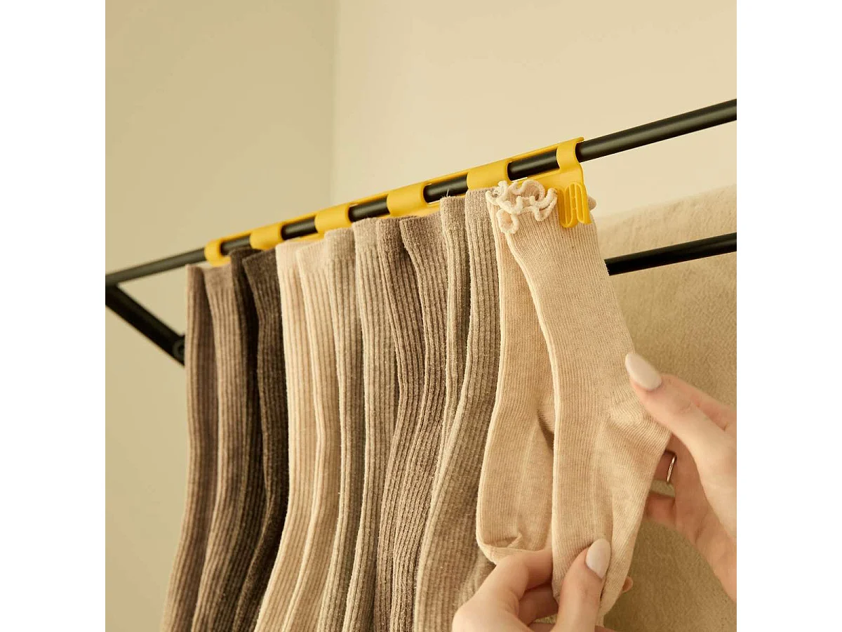 Tendedero Plegable Pared  Wall V80 Negro - Newlux