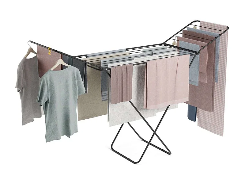 Tendedero Plegable  Stand V20 Negro - Newlux