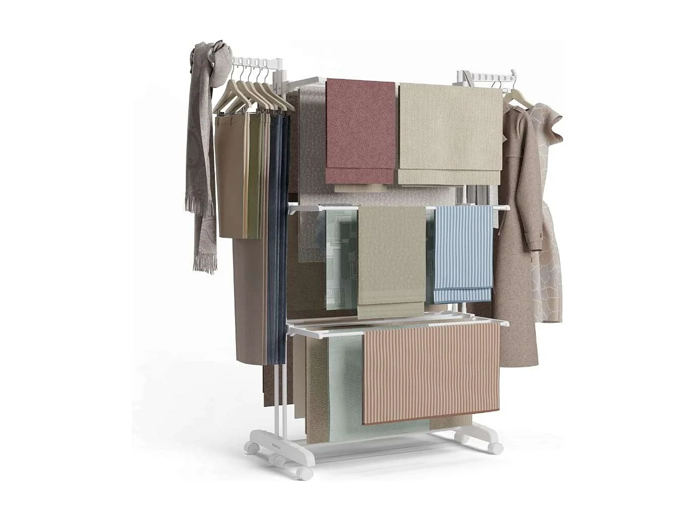 Tendedero Vertical  Bastion V40 Blanco - Newlux