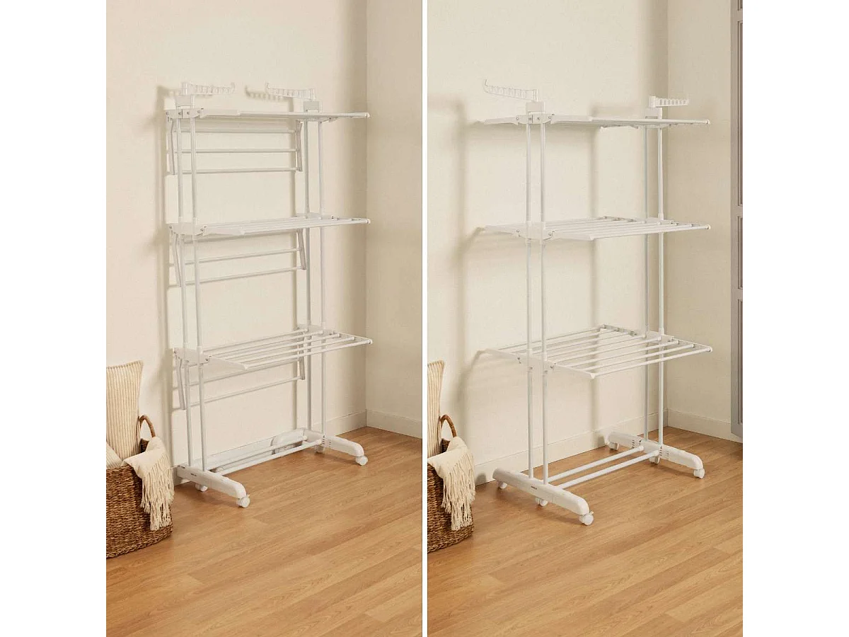 Tendedero Vertical  Bastion V40 Blanco - Newlux