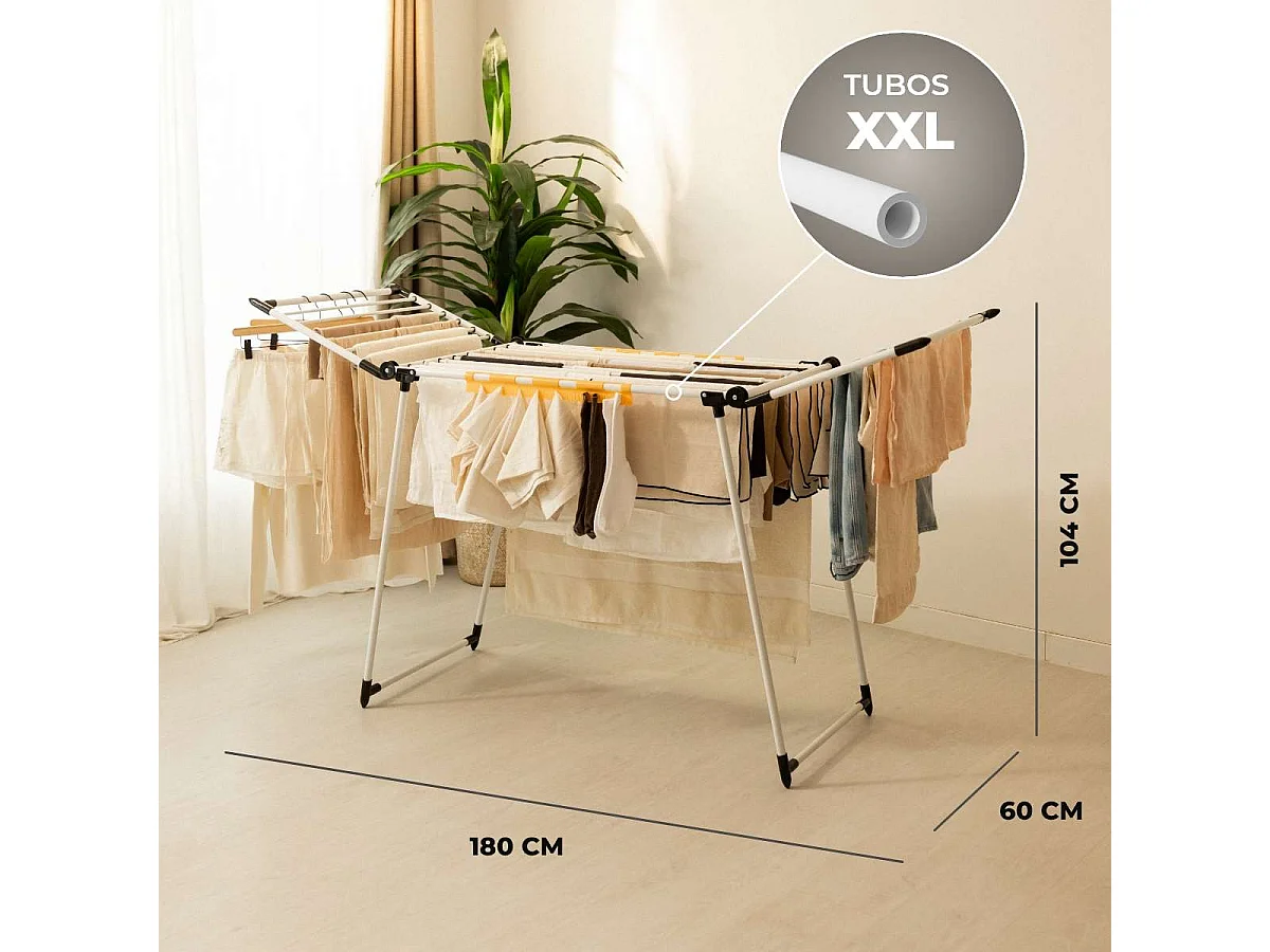 Tendedero Plegable  Bold V22 Blanco - Newlux