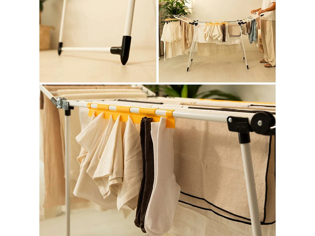 Tendedero Plegable  Bold V22 Blanco - Newlux