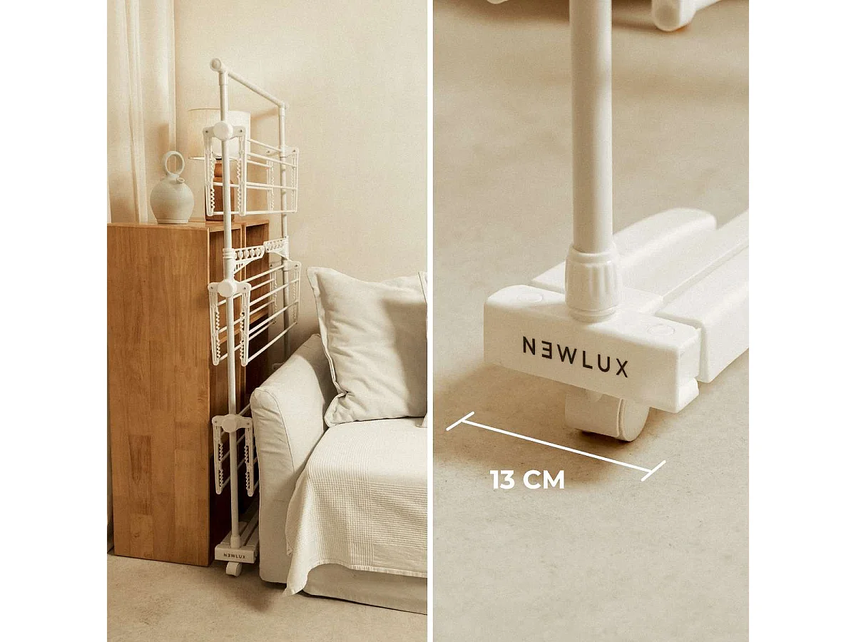 Tendedero Vertical  Fold Care V60 Blanco -