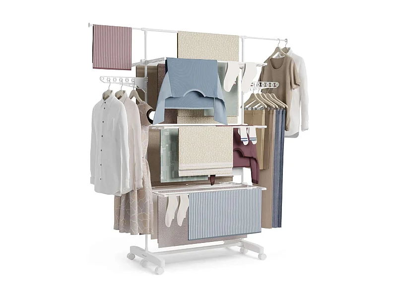 Tendedero Vertical  Fold Care V60 Blanco -