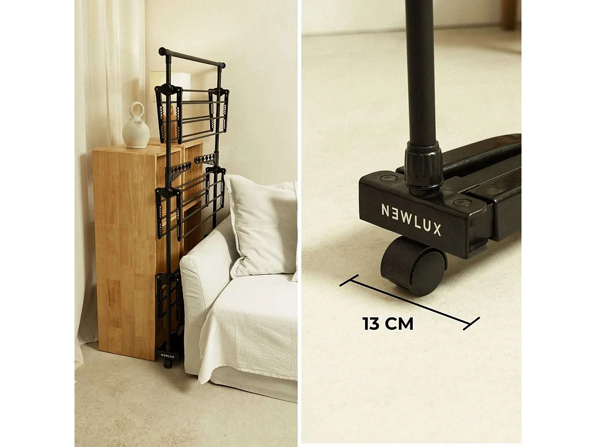 Tendedero Vertical  Fold Care V60 Negro -