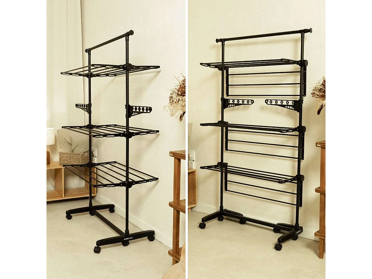 Tendedero Vertical  Fold Care V60 Negro -