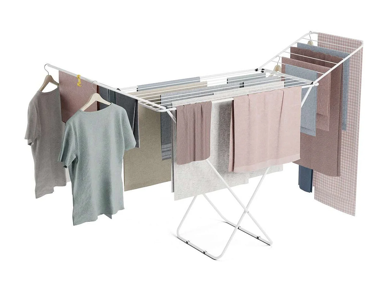 Tendedero Plegable  Stand V20 Blanco - Newlux