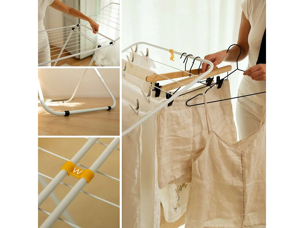 Tendedero Plegable  Stand V20 Blanco - Newlux