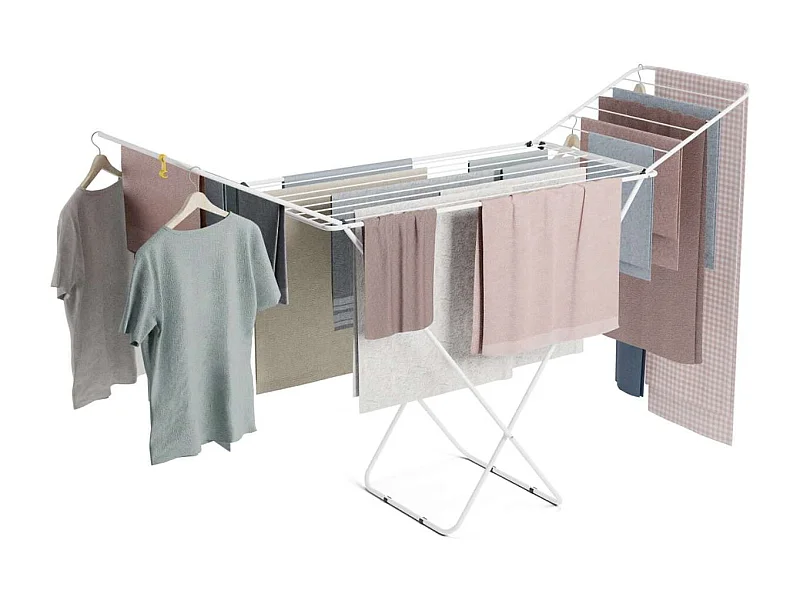 Tendedero Plegable  Stand V20 Blanco - Newlux